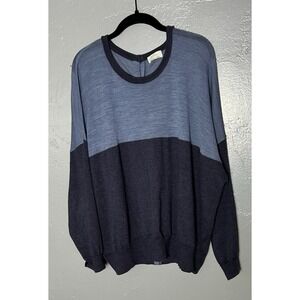 WRAP Brand Women's Size 14 Sweater Buttons Down Back Cotton Merino London